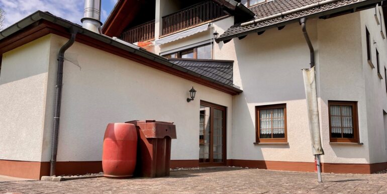 Terrasse an der Schlafzimmerseite