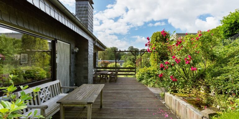 Terrasse am Wohnzimmer