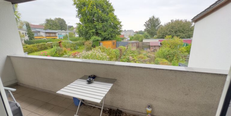 Ausblick Balkon Richtung Garten